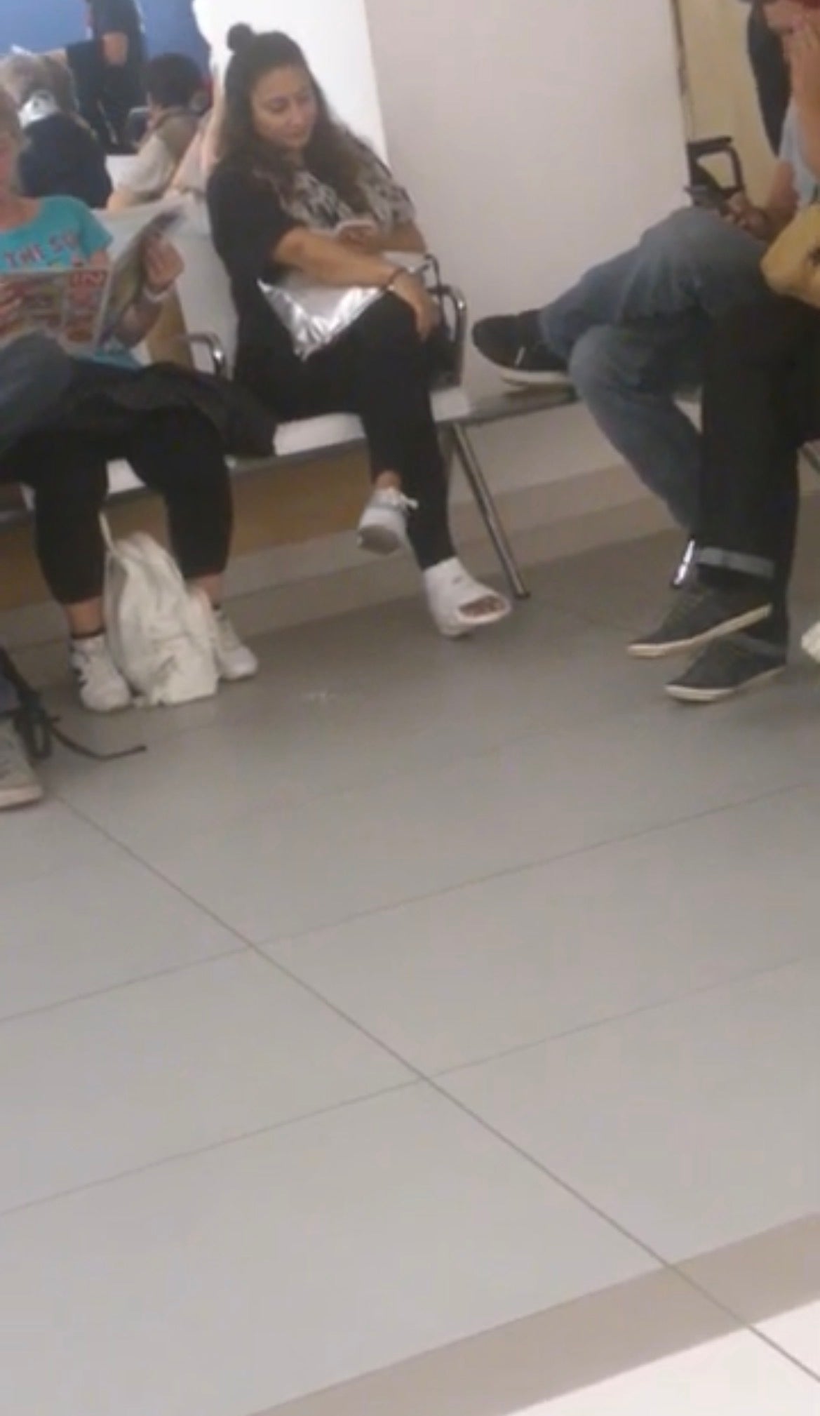 Slwc girl waiting in hospital video