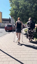 Redhead girl crutching slc video