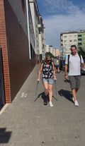 Woman injured ankle going hospital video